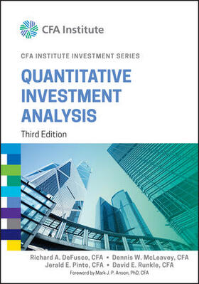 DeFusco / McLeavey / Pinto |  QUANTITATIVE INVESTMENT ANALYS | Buch |  Sack Fachmedien