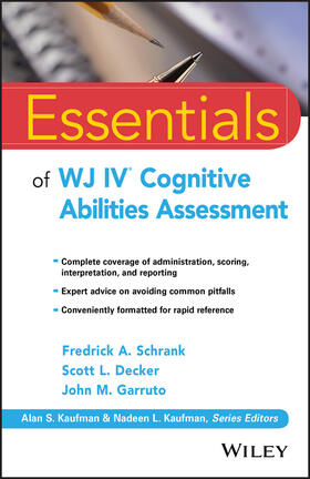 Schrank / Decker / Garruto |  Essentials of Wj IV Cognitive Abilities Assessment | Buch |  Sack Fachmedien