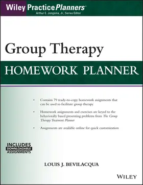 Bevilacqua / Berghuis / Jongsma |  Group Therapy Homework Planner | Buch |  Sack Fachmedien