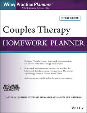 Schultheis / O'Hanlon / Berghuis |  Couples Therapy Homework Planner | Buch |  Sack Fachmedien