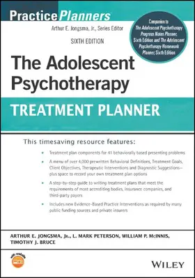 Jongsma / Peterson / McInnis |  The Adolescent Psychotherapy Treatment Planner | Buch |  Sack Fachmedien