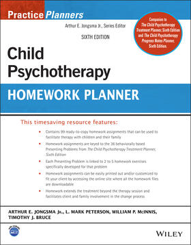 Jongsma / Peterson / McInnis |  Child Psychotherapy Homework Planner | Buch |  Sack Fachmedien