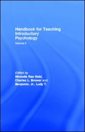 Hebl / Brewer / Benjamin, Jr. |  Handbook for Teaching Introductory Psychology | eBook | Sack Fachmedien