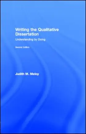 Meloy |  Writing the Qualitative Dissertation | eBook | Sack Fachmedien