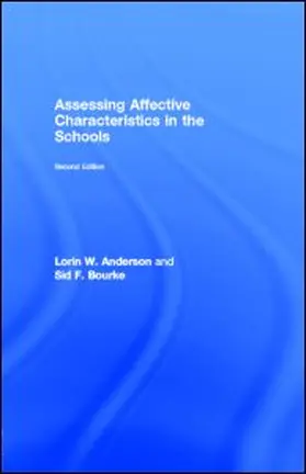 Anderson / Bourke |  Assessing Affective Characteristics in the Schools | eBook | Sack Fachmedien