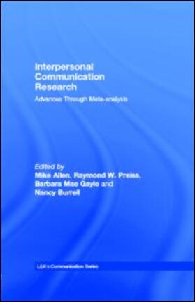 Allen / Preiss / Gayle |  Interpersonal Communication Research | eBook | Sack Fachmedien