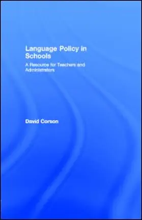 Corson |  Language Policy in Schools | eBook | Sack Fachmedien