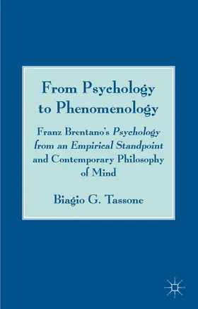 Tassone |  From Psychology to Phenomenology | Buch |  Sack Fachmedien