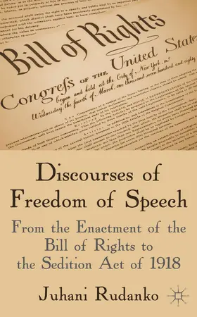 Rudanko |  Discourses of Freedom of Speech | Buch |  Sack Fachmedien