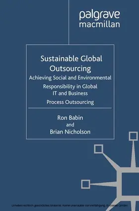 Babin / Nicholson |  Sustainable Global Outsourcing | eBook | Sack Fachmedien