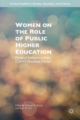 Gambs / Kim |  Women on the Role of Public Higher Education | Buch |  Sack Fachmedien