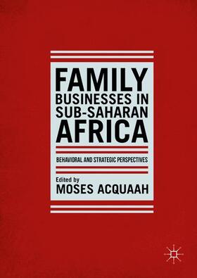 Acquaah |  Family Businesses in Sub-Saharan Africa | Buch |  Sack Fachmedien