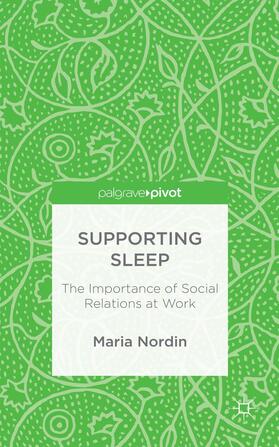 Nordin |  Supporting Sleep | Buch |  Sack Fachmedien