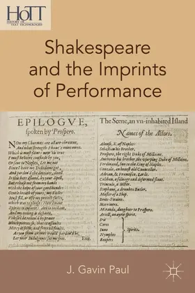 Paul |  Shakespeare and the Imprints of Performance | Buch |  Sack Fachmedien