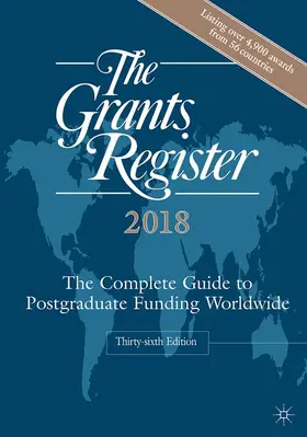  The Grants Register 2018 | Buch |  Sack Fachmedien