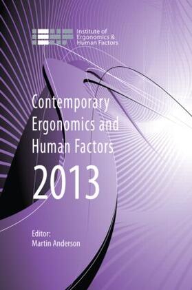 Anderson |  Contemporary Ergonomics and Human Factors 2013 | Buch |  Sack Fachmedien