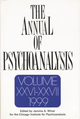 Winer |  The Annual of Psychoanalysis, V. 26/27 | Buch |  Sack Fachmedien