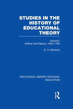 Bantock |  Studies in the History of Educational Theory Vol 1 | Buch |  Sack Fachmedien