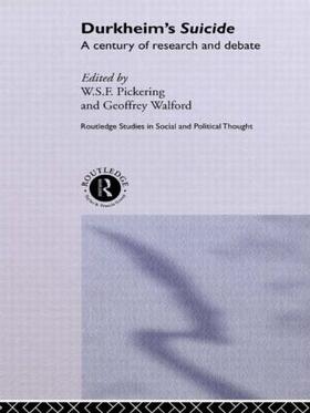 Pickering / Walford |  Durkheim's Suicide | Buch |  Sack Fachmedien