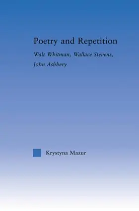 Mazur |  Poetry and Repetition | Buch |  Sack Fachmedien