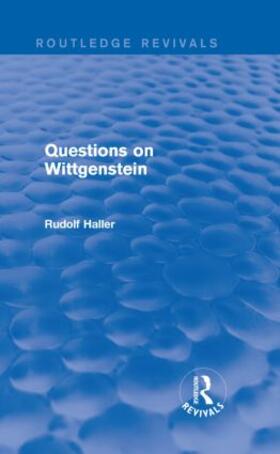 Haller |  Questions on Wittgenstein | Buch |  Sack Fachmedien