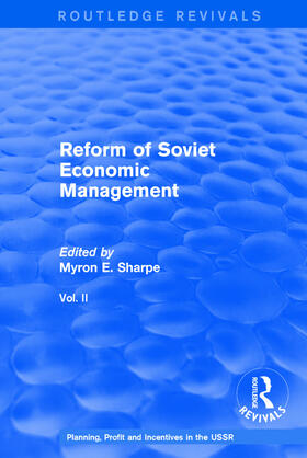 Sharpe |  Reform of Soviet Economic Management | Buch |  Sack Fachmedien