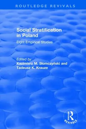 Slomczynski / Krauze |  Social Stratification in Poland | Buch |  Sack Fachmedien