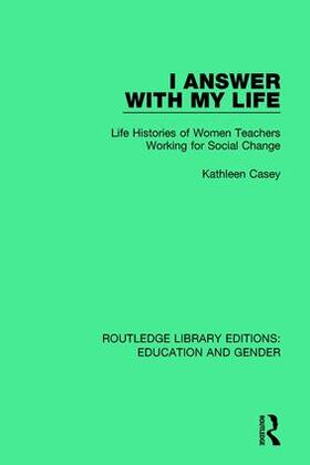 Casey |  I Answer with My Life | Buch |  Sack Fachmedien