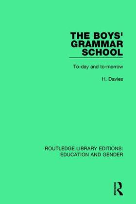 Davies |  The Boys' Grammar School | Buch |  Sack Fachmedien
