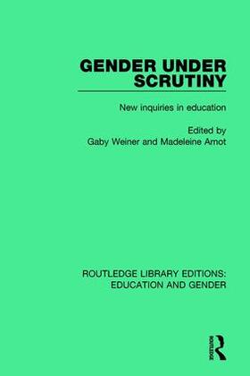 Weiner / Arnot |  Gender Under Scrutiny | Buch |  Sack Fachmedien