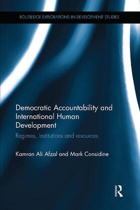 Afzal / Considine |  Democratic Accountability and International Human Development | Buch |  Sack Fachmedien