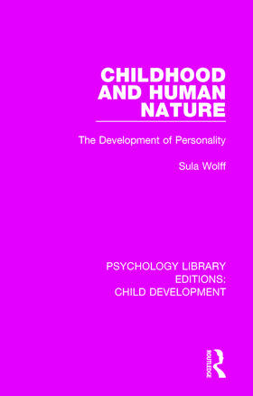 Wolff |  Childhood and Human Nature | Buch |  Sack Fachmedien