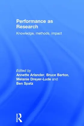 Arlander / Barton / Dreyer-Lude |  Performance as Research | Buch |  Sack Fachmedien