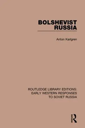 Karlgren |  Bolshevist Russia | Buch |  Sack Fachmedien