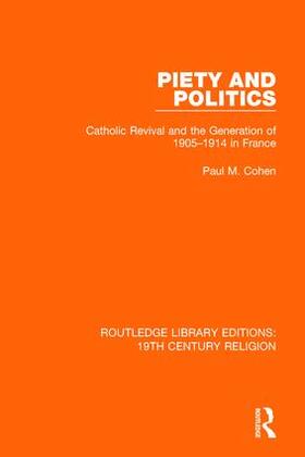 Cohen |  Piety and Politics | Buch |  Sack Fachmedien