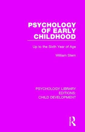 Stern |  Psychology of Early Childhood | Buch |  Sack Fachmedien