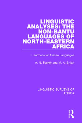 Bryan / Tucker |  Linguistic Analyses | Buch |  Sack Fachmedien