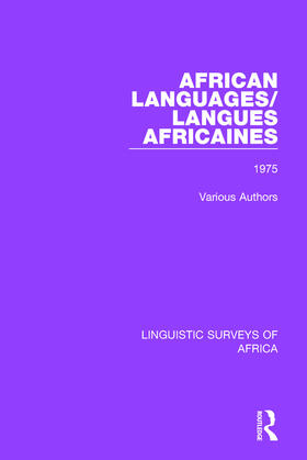  African Languages/Langues Africaines | Buch |  Sack Fachmedien