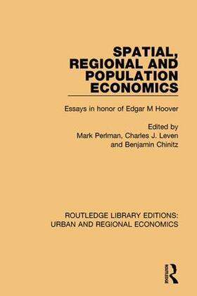 Perlman / Leven / Chinitz |  Spatial, Regional and Population Economics | Buch |  Sack Fachmedien