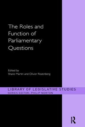 Martin / Rozenberg |  The Roles and Function of Parliamentary Questions | Buch |  Sack Fachmedien