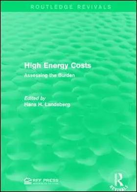 Landsberg |  High Energy Costs | Buch |  Sack Fachmedien