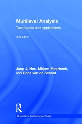 Hox / Moerbeek / van de Schoot |  Multilevel Analysis | Buch |  Sack Fachmedien