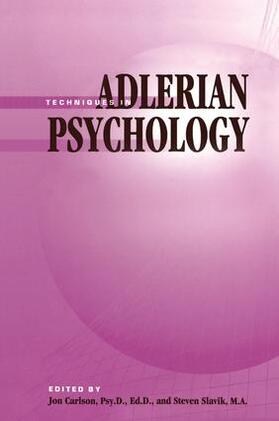 Carlson / Slavik |  Techniques In Adlerian Psychology | Buch |  Sack Fachmedien