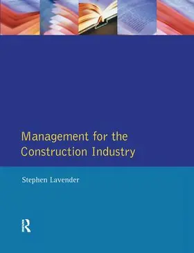 Lavender |  Management for the Construction Industry | Buch |  Sack Fachmedien