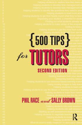 Brown / Race |  500 Tips for Tutors | Buch |  Sack Fachmedien