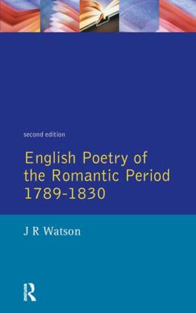 Watson |  English Poetry of the Romantic Period 1789-1830 | Buch |  Sack Fachmedien