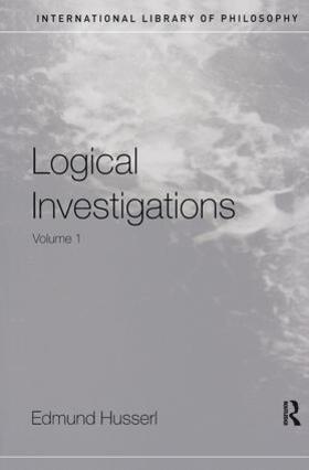 Husserl / Moran |  Logical Investigations Volume 1 | Buch |  Sack Fachmedien