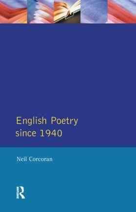 Corcoran |  English Poetry Since 1940 | Buch |  Sack Fachmedien