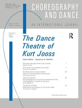 Walther |  The Dance Theatre of Kurt Jooss | Buch |  Sack Fachmedien