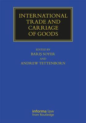 Soyer / Tettenborn | International Trade and Carriage of Goods | Buch | 978-1-138-18456-5 | sack.de